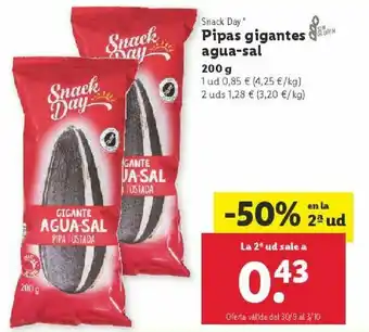 Lidl Pipas tostadas con sal oferta