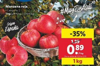 Lidl Manzanas oferta
