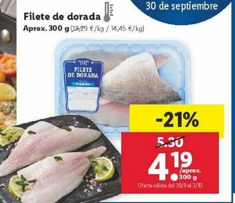 Lidl Dorada oferta