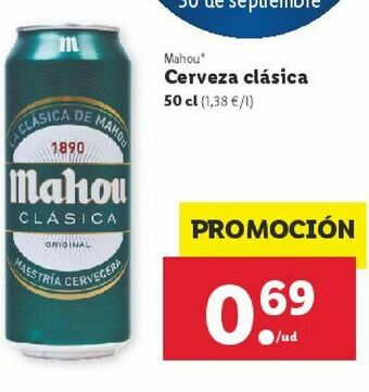 Lidl Cerveza mahou oferta
