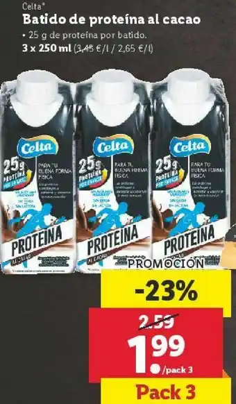 Lidl Batidos celta oferta