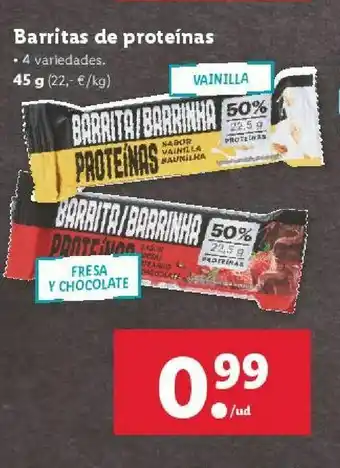Lidl Barritas dietéticas oferta