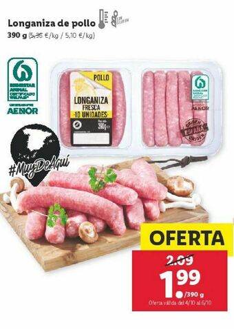 Lidl Salchichas oferta