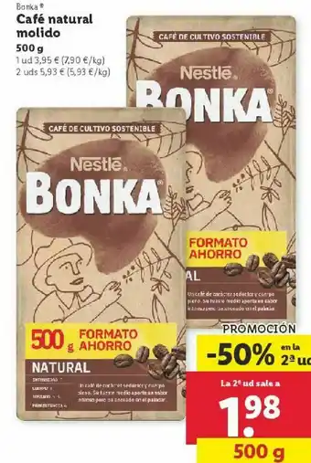 Lidl Café molido bonka oferta