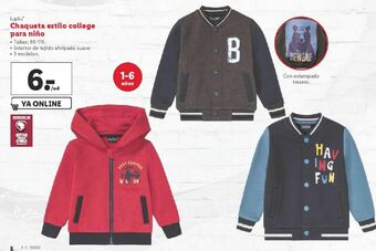 Lidl Chaqueta pepperts oferta