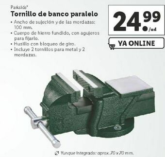 Lidl Tornillos de banco oferta
