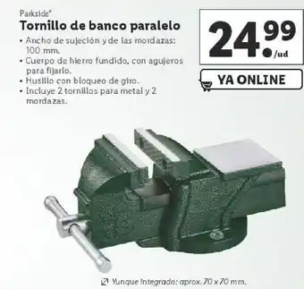 Lidl Tornillos de banco oferta