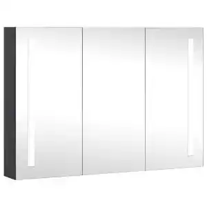 Brico Depôt vidaXL mueble de baño con espejo LED 89x14x62 cm oferta