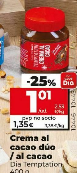 Maxi Dia Crema de cacao oferta