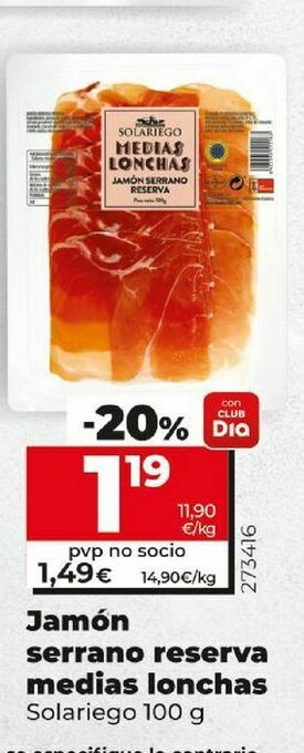 Maxi Dia Jamón serrano oferta