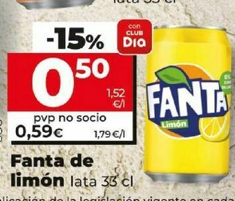 Maxi Dia Refresco de limón fanta oferta