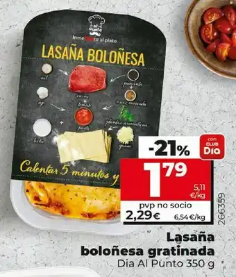 Maxi Dia Lasaña oferta