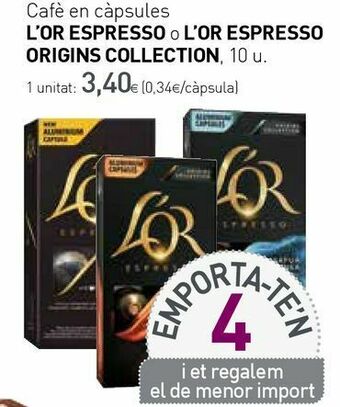 Condis Cápsulas de café l'or oferta