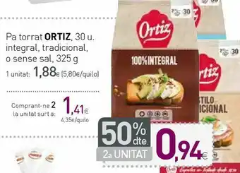 Condis Pan tostado oferta