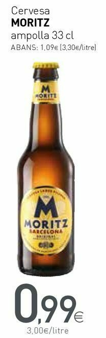 Condis Cerveza moritz oferta