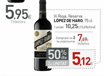 Condis Vino tinto lopez de haro oferta