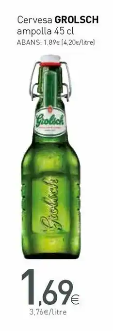 Condis Cerveza grolsch oferta