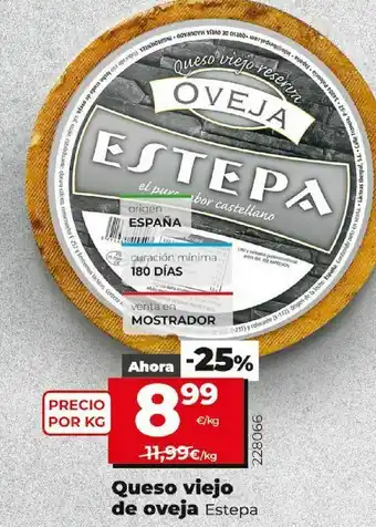 Dia Queso de oveja estepa oferta
