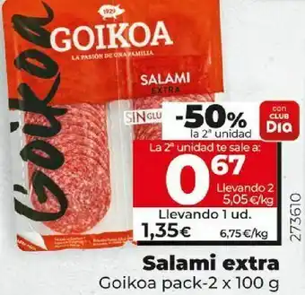 Dia Salami goikoa oferta
