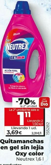 Dia Quitamanchas neutrex oferta