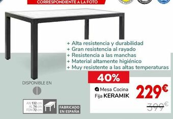 Conforama Mesa de cocina oferta