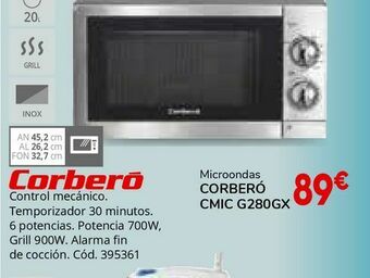 Conforama Microondas corberó oferta