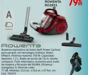 Conforama Aspirador escoba rowenta oferta