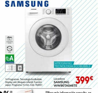 Conforama Lavadoras samsung oferta