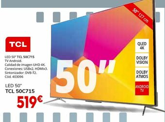 Conforama Tv led tcl oferta