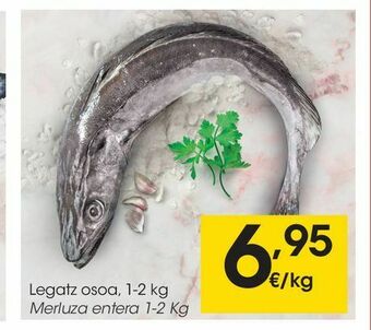 Eroski Merluza entera 1-2 kg oferta