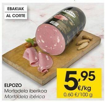 Eroski Elpozo mortadela ibérica oferta