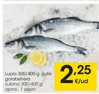 Eroski Lubina 300/400 g. oferta