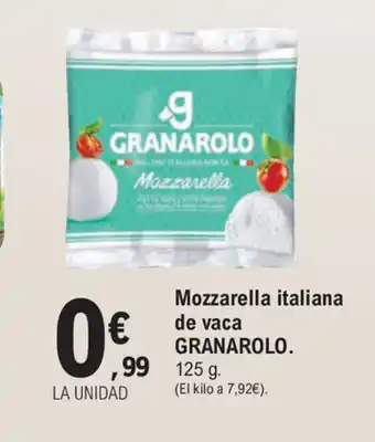 E.Leclerc Granarolo Mozzarella italiana de vaca 125 g oferta