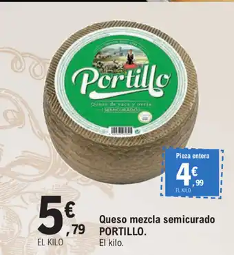 E.Leclerc Portillo Queso mezcla semicurado oferta