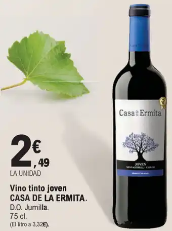 E.Leclerc Casa De La Ermita Vino tinto joven 75 cl oferta