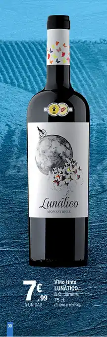 E.Leclerc Lunatico Vino tinto D.O. Jumilla 75 cl oferta