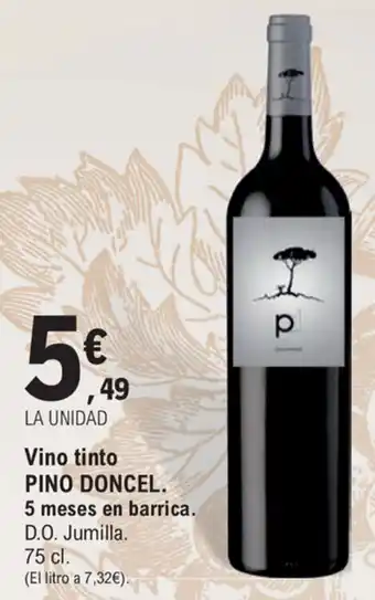 E.Leclerc Pino Doncel Vino tinto 5 meses en barrica 75 cl oferta