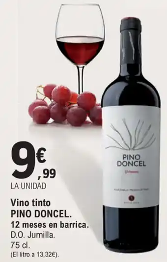 E.Leclerc Pino Doncel Vino tinto 12 messes en barrica 75 cl oferta