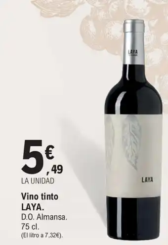 E.Leclerc Laya Vino tinto 75 cl oferta