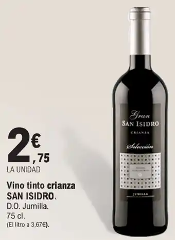E.Leclerc San Isidro Vino tinto crianza 75 cl oferta