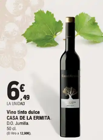 E.Leclerc Casa De La Ermita Vino tinto dulce 50 cl oferta