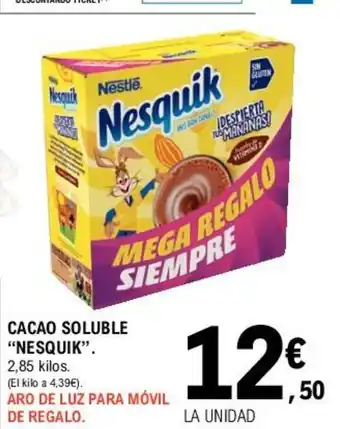 E.Leclerc "Nesquik" Cacao Soluble 2,85 kilos oferta