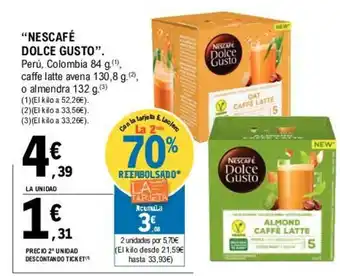E.Leclerc Nescafe Dolce Gusto 84g oferta