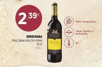 Coviran Berberana Vino Selección Oro tinto 75cl oferta
