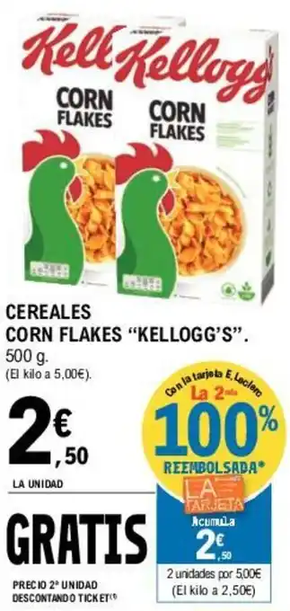 E.Leclerc Kellogg's Cereales Corn Flakes 500g oferta