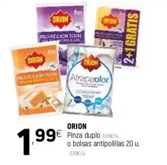 Coviran Orion Pinza duplo o bolsas antipolillas 20u oferta