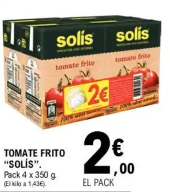 E.Leclerc Solís Tomate frito 4x350g oferta