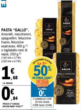 E.Leclerc Gallo Pasta oferta