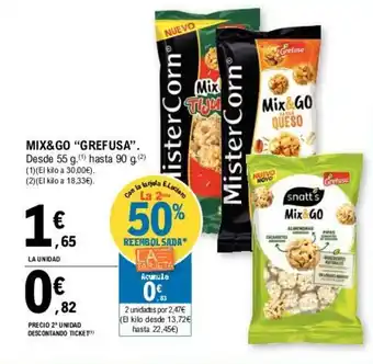 E.Leclerc Grefusa Mix & Go 55/90g oferta