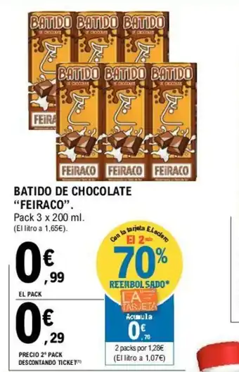 Feiraco Batido De Chocolate pack 3 x 200ml
